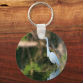 白素晴らし緑 キーホルダー (正面)