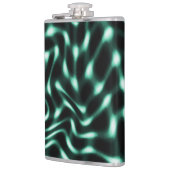 白素晴らし色のシアンまたは緑の特徴 フラスク (左)