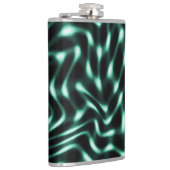 白素晴らし色のシアンまたは緑の特徴 フラスク (右)