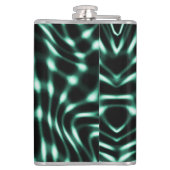 白素晴らし色のシアンまたは緑の特徴 フラスク (裏面)