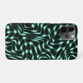 白素晴らし色のシアンまたは緑の特徴 Case-Mate iPhoneケース (裏面(横))