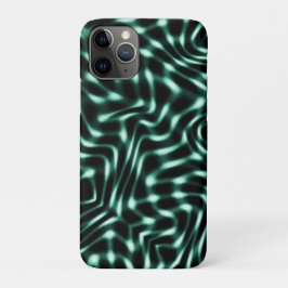 白素晴らし色のシアンまたは緑の特徴 iPhone 11 PROケース