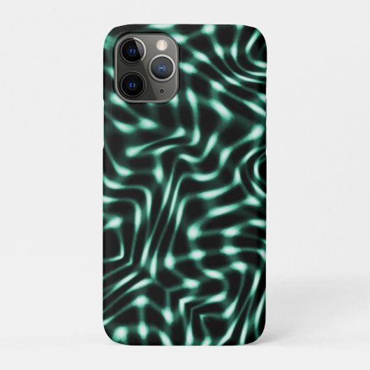 白素晴らし色のシアンまたは緑の特徴 Case-Mate iPhoneケース (裏)