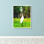 白素晴らし色引き伸ばしキャンバス印刷 キャンバスプリント (インサイチュ (ウッドフロア))