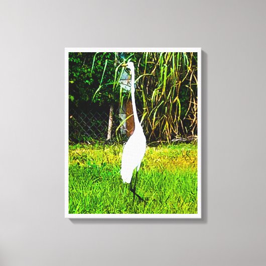 白素晴らし色引き伸ばしキャンバス印刷 キャンバスプリント (正面)