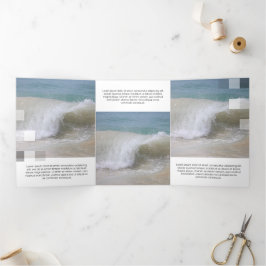 白素晴らし透コンテンポラリー明 三つ折りカード