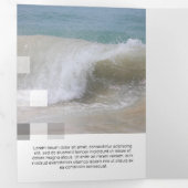 白素晴らし透コンテンポラリー明 三つ折りカード (内部最初)