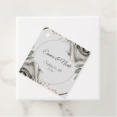 白素朴いバラの花結婚の フェイバータグ (インサイチュ)