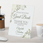 白素朴いボホバラお願いSign Our Guest Book 台座サイン (インサイチュ)