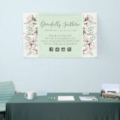 白素朴い納屋の木に咲く南綿の花 横断幕 (トレードショー)