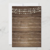 白素朴い結婚フローラの木筒 招待状 (裏面)