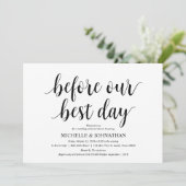 白素朴と結婚黒のリハーサルディナー 招待状 (スタンド正面)