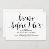 白素朴と結婚黒のリハーサルディナー 招待状 (正面/裏面)