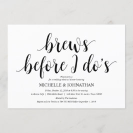 白素朴と結婚黒のリハーサルディナー 招待状