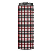 白素朴と赤の格子模様 タンブラー (裏面)