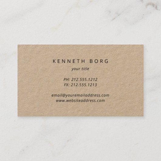 白素朴のクラフトテニスインストラクターのロゴ 名刺 (裏面)