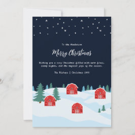 白素朴のクリスマス シーズンカード