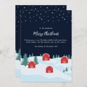 白素朴のクリスマス シーズンカード (正面/裏面)