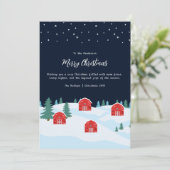 白素朴のクリスマス シーズンカード (スタンド正面)