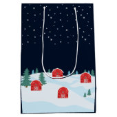 白素朴のクリスマス ミディアムペーパーバッグ (裏面)