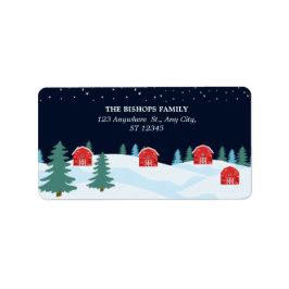 白素朴のクリスマス ラベル