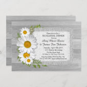 白素朴デイジーリハーサル夕食招待状デイジー2 招待状 (正面/裏面)