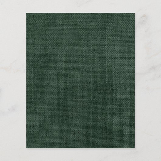 白素朴フローラゴシック結婚式招待状 チラシ (裏面)