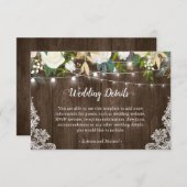 白素朴フローラストリングラ結婚イトの詳細 エンクロージャーカード (正面/裏面)