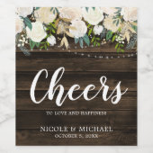 白素朴フローラストリングラ結婚イト ワインラベル (シングルラベル)