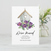 白素朴フローラバードハウス新しい住所を移動 案内状 (スタンド正面)