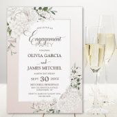 白素朴フローラ婚約パーティ 招待状