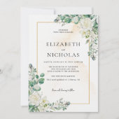 白素朴フローラ植物学結婚院 招待状 (正面)