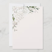 白素朴フローラ結婚の後のパーティー 招待状 (裏面)