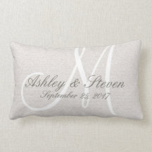 白素朴モノグラムでリネンの外観