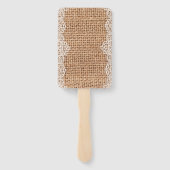 白素朴レースのラップ袋。 ハンドファン (裏面)