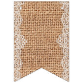 白素朴レースのラップ袋。 バンティングフラッグ (第3の旗)