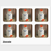 白素朴乳ジューグフラワーファーム事業 スクエアシール (シート)