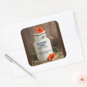 白素朴乳ジューグフラワーファーム事業 スクエアシール (封筒)