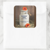 白素朴乳ジューグフラワーファーム事業 スクエアシール (バッグ)