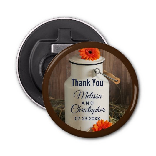 白素朴乳ジューグ(花結婚) 栓抜き (正面)