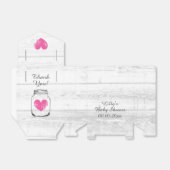 白素朴木かわいい女の子の赤ちゃんシャワーパーティー フェイバーボックス (折り畳みなし)