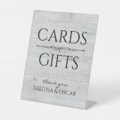 白素朴木のカードとギフト 台座サイン (正面)