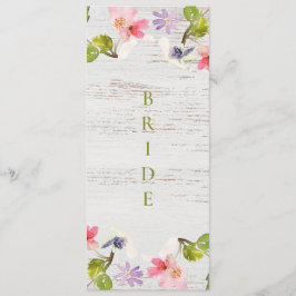 白素朴木のピンクの花模様予約 メニュー