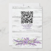 白素朴木のラベ結婚ンダー 招待状 (裏面)