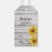 白素朴木ひまわり結婚のギフトラベル ギフトタグ (正面)