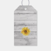 白素朴木ひまわり結婚のギフトラベル ギフトタグ (裏面)