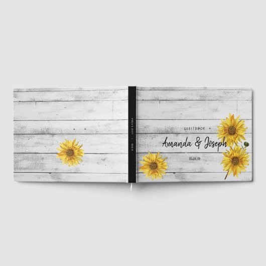 白素朴木ひまわり結婚のゲストブック ゲストブック (全面)