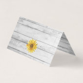 白素朴木ひまわり結婚のテーブル番号。 名刺 (裏面)