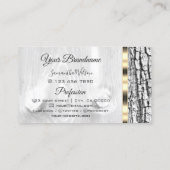 白素朴木バークグレイン楕円金ゴールドロ縁どゴ 名刺 (裏面)