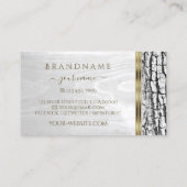 白素朴木バーク木目金ゴールドロ縁どゴ 名刺 (裏面)